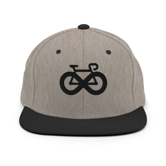 Infinity Bike 3D Puff Embroidered Snapback Hat
