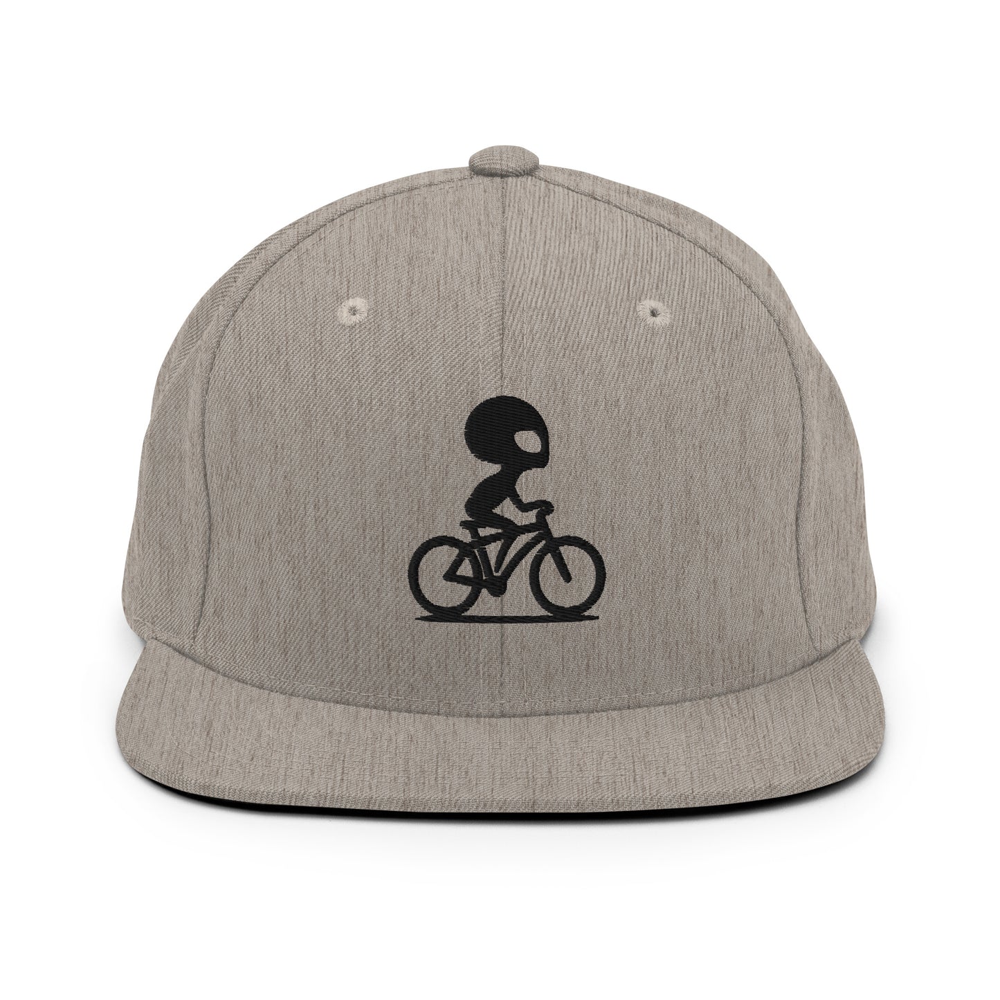 Alien Bike 3D Puff Embroidered Snapback Hat