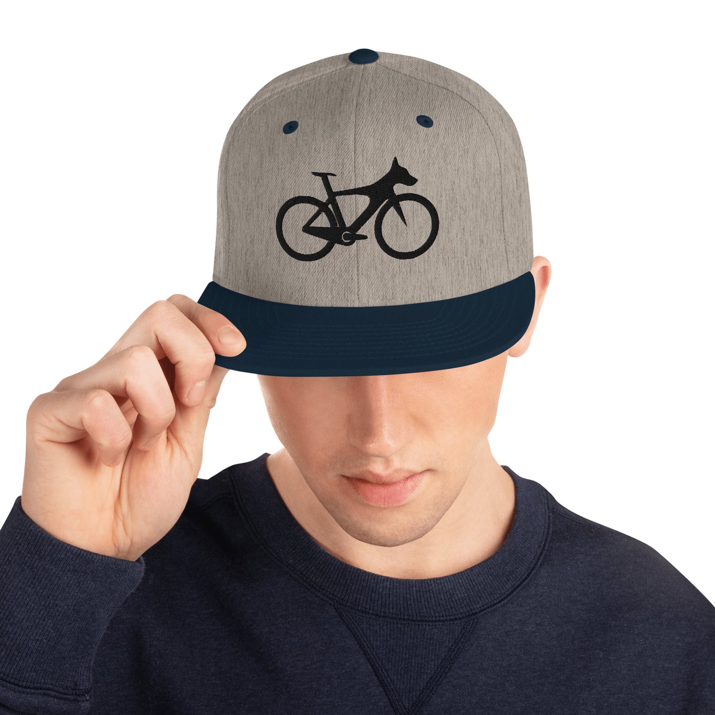 Cycle Canine 3D Puff Embroidered Snapback Hat