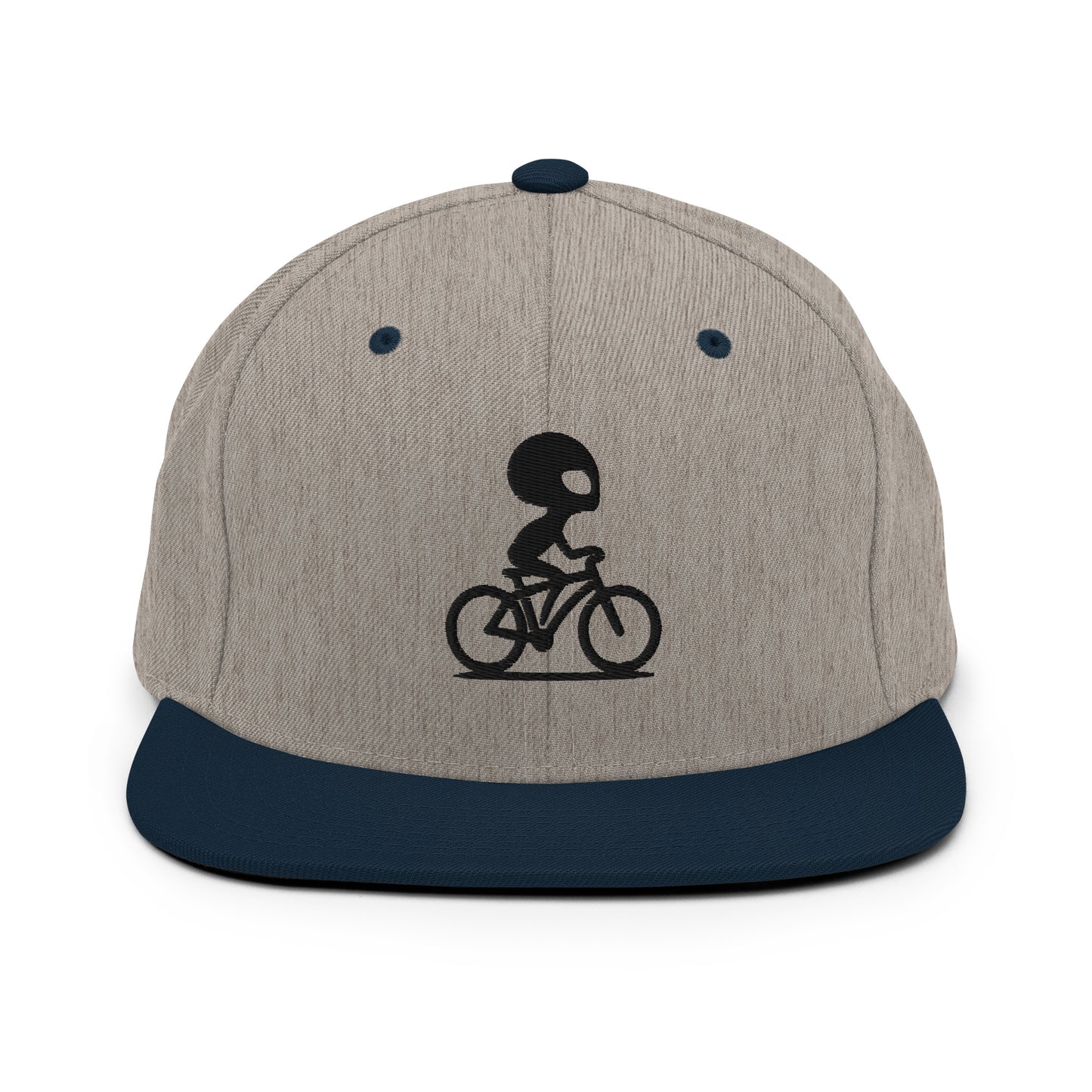 Alien Bike 3D Puff Embroidered Snapback Hat
