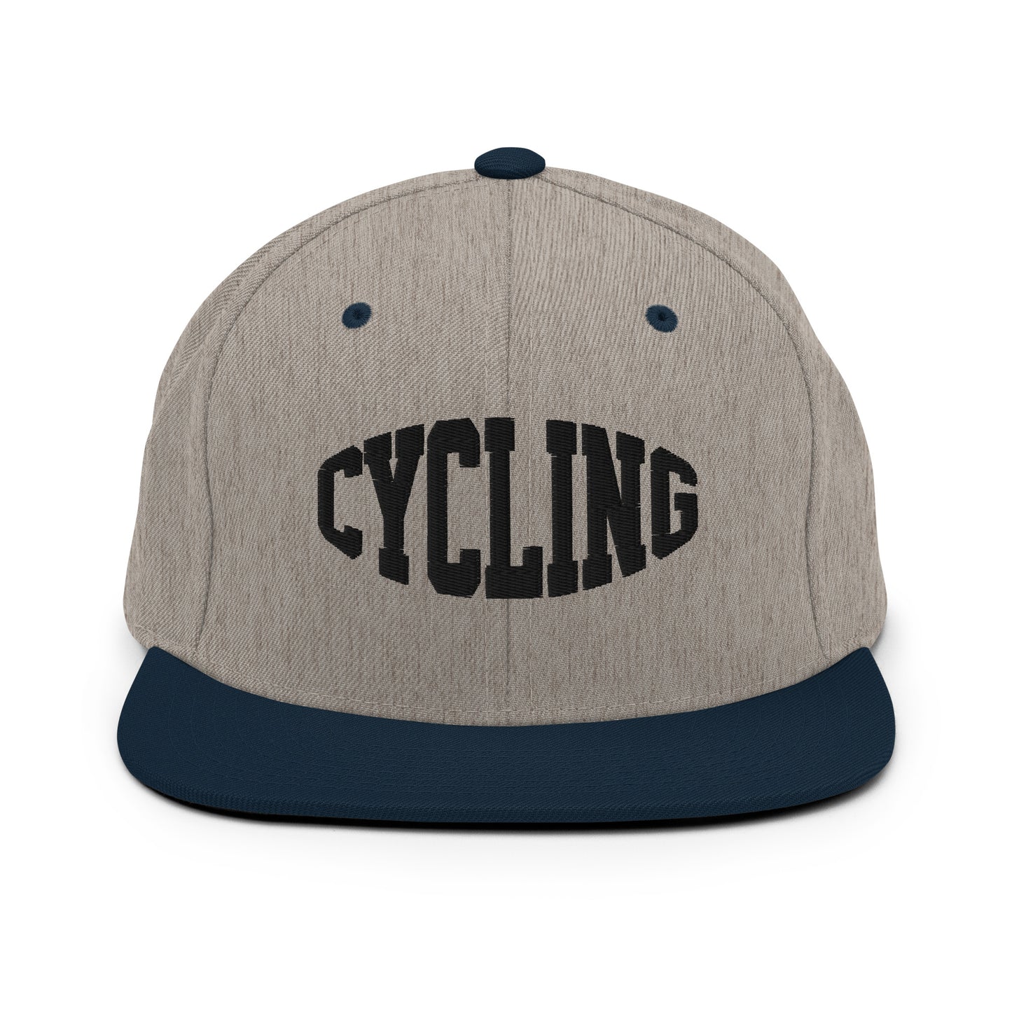 Cycling Text 3D Puff Embroidered Snapback Hat