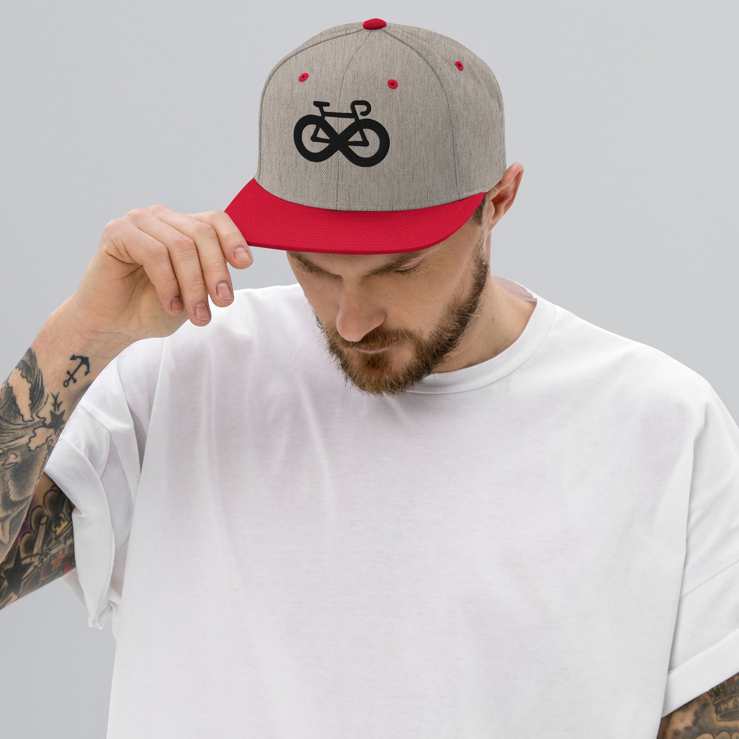 Infinity Bike 3D Puff Embroidered Snapback Hat