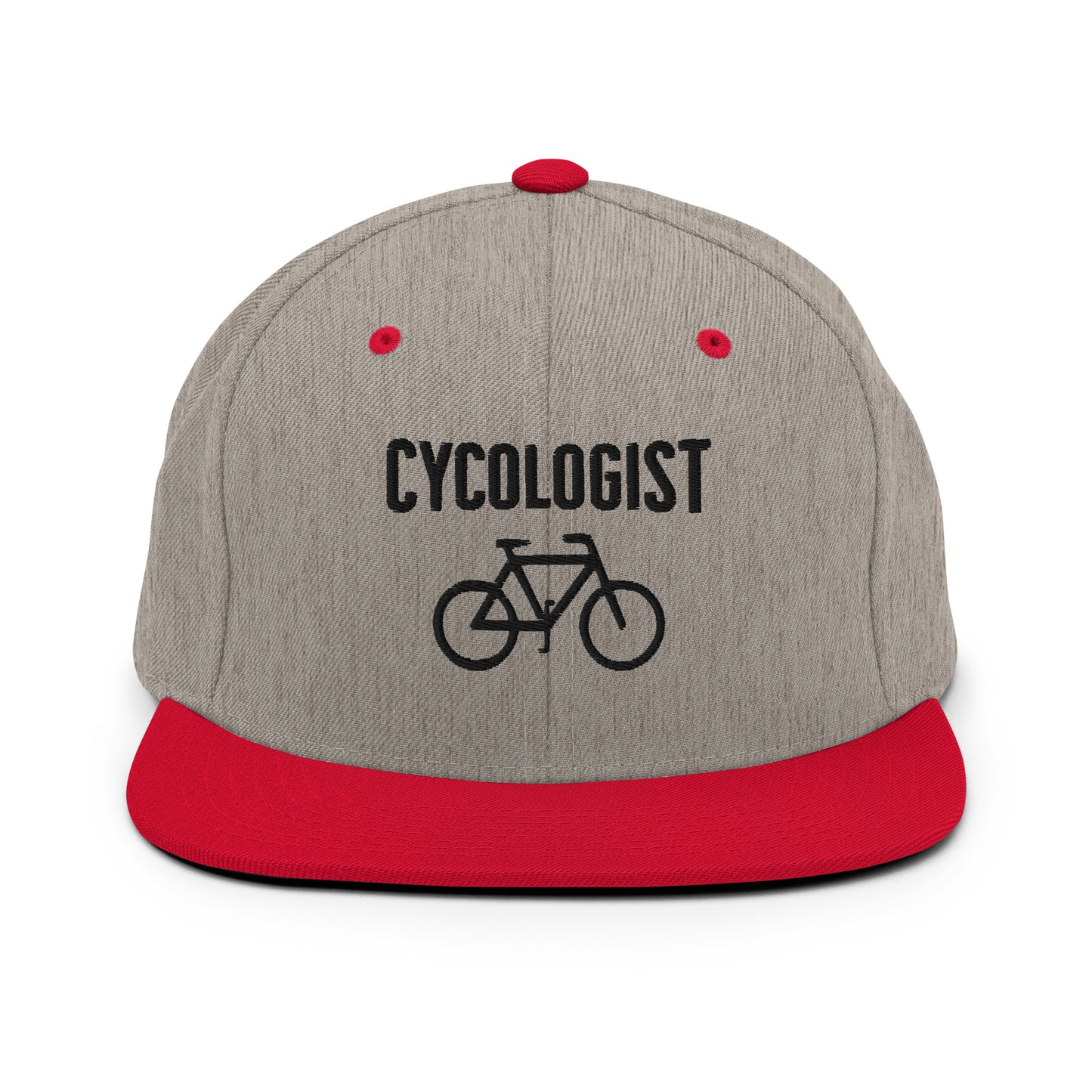 Cycologist 3D Puff Embroidered Snapback Hat