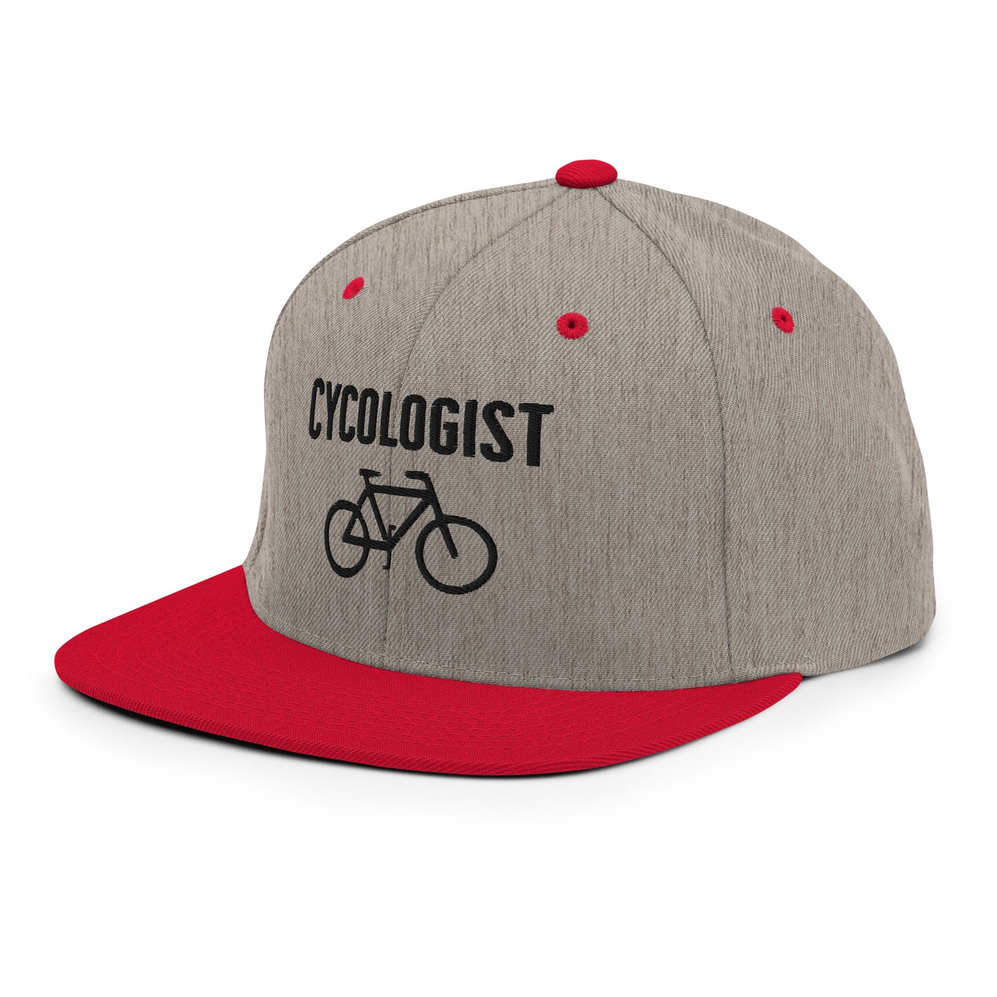 Cycologist 3D Puff Embroidered Snapback Hat