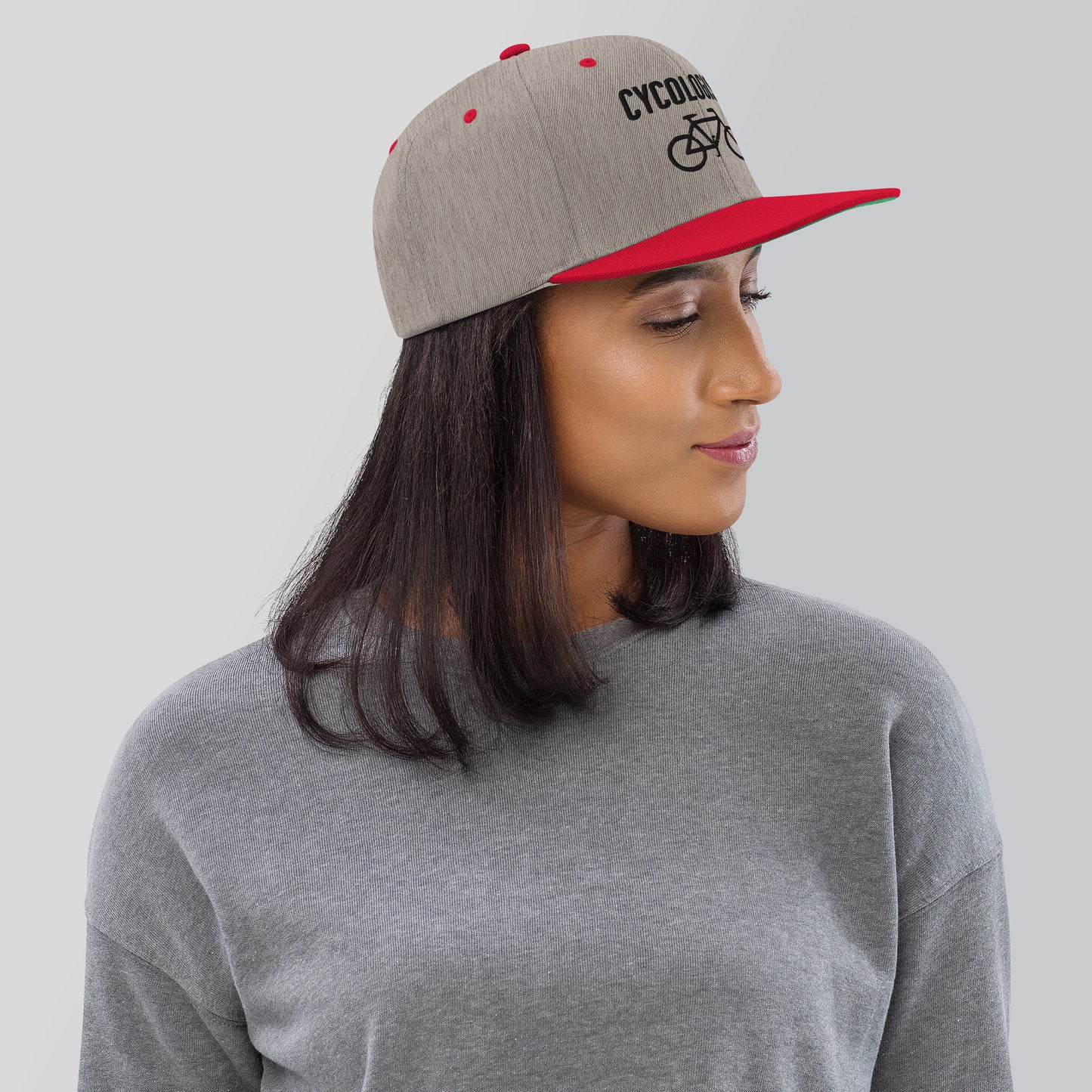 Cycologist 3D Puff Embroidered Snapback Hat