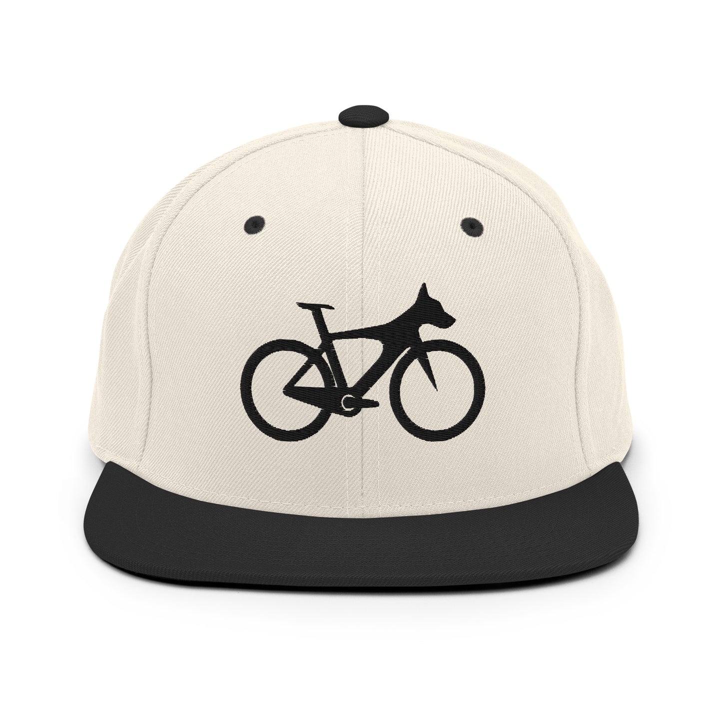 Cycle Canine 3D Puff Embroidered Snapback Hat