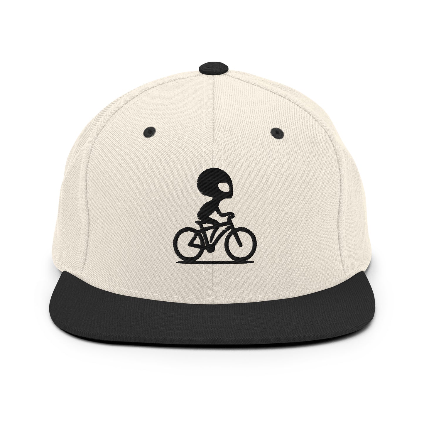 Alien Bike 3D Puff Embroidered Snapback Hat