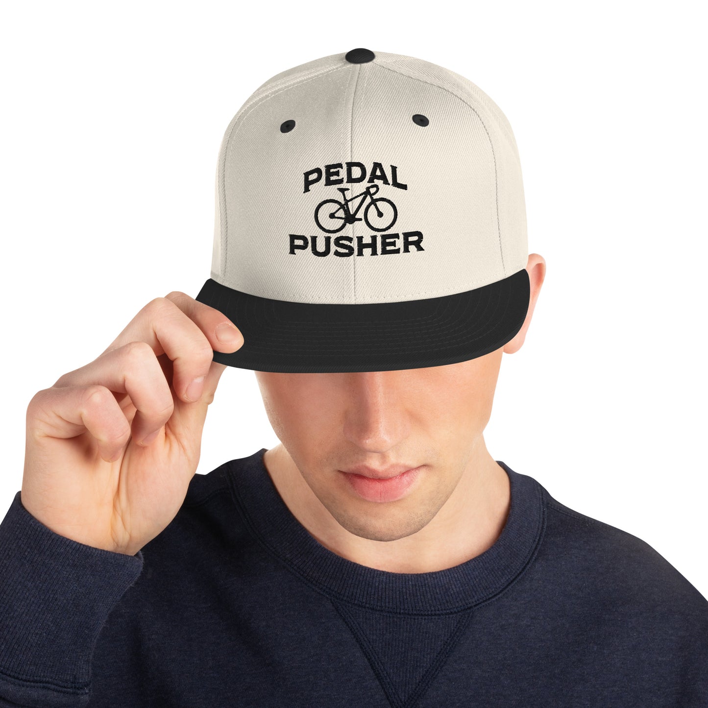 Pedal Pusher 3D Puff Embroidered Snapback Hat
