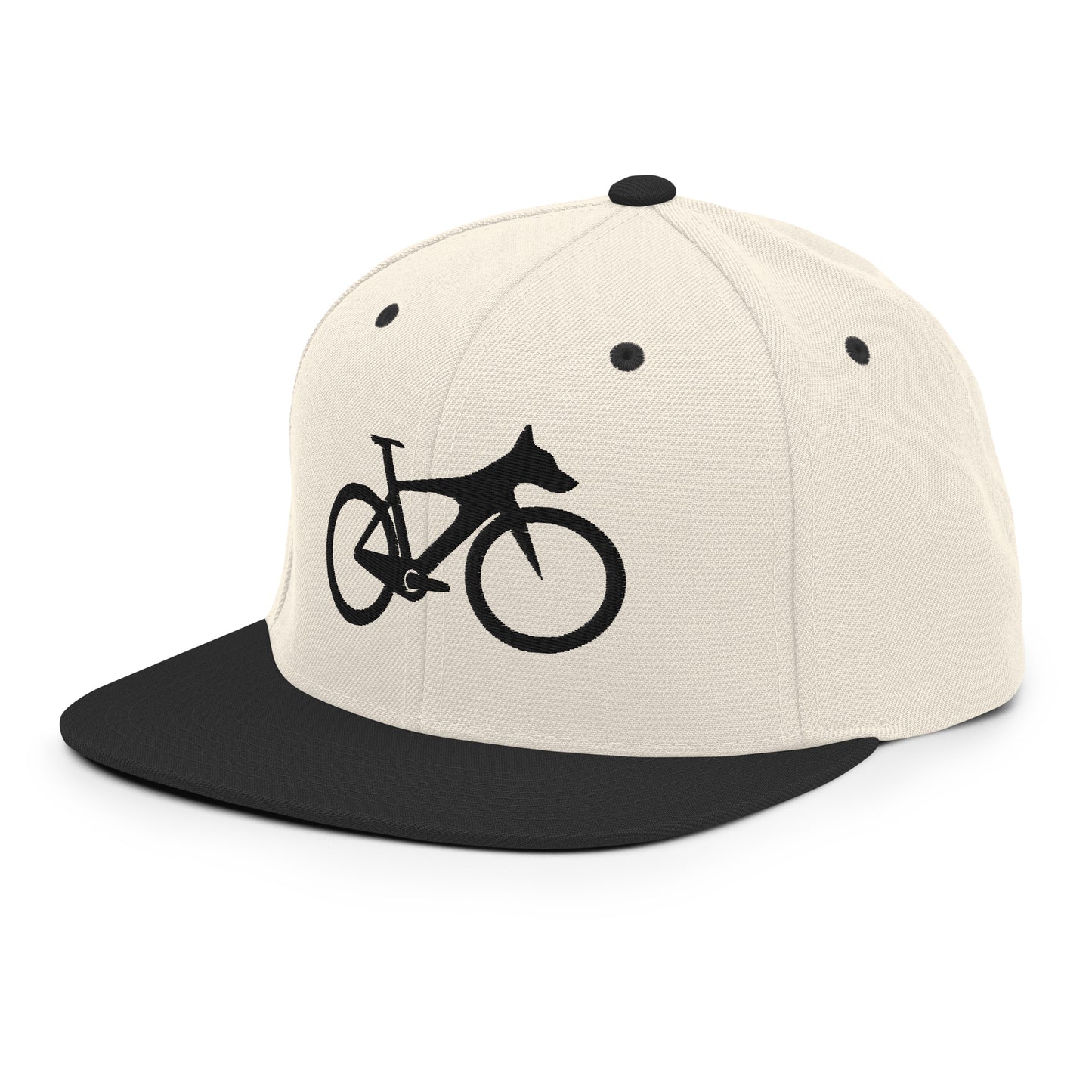Cycle Canine 3D Puff Embroidered Snapback Hat