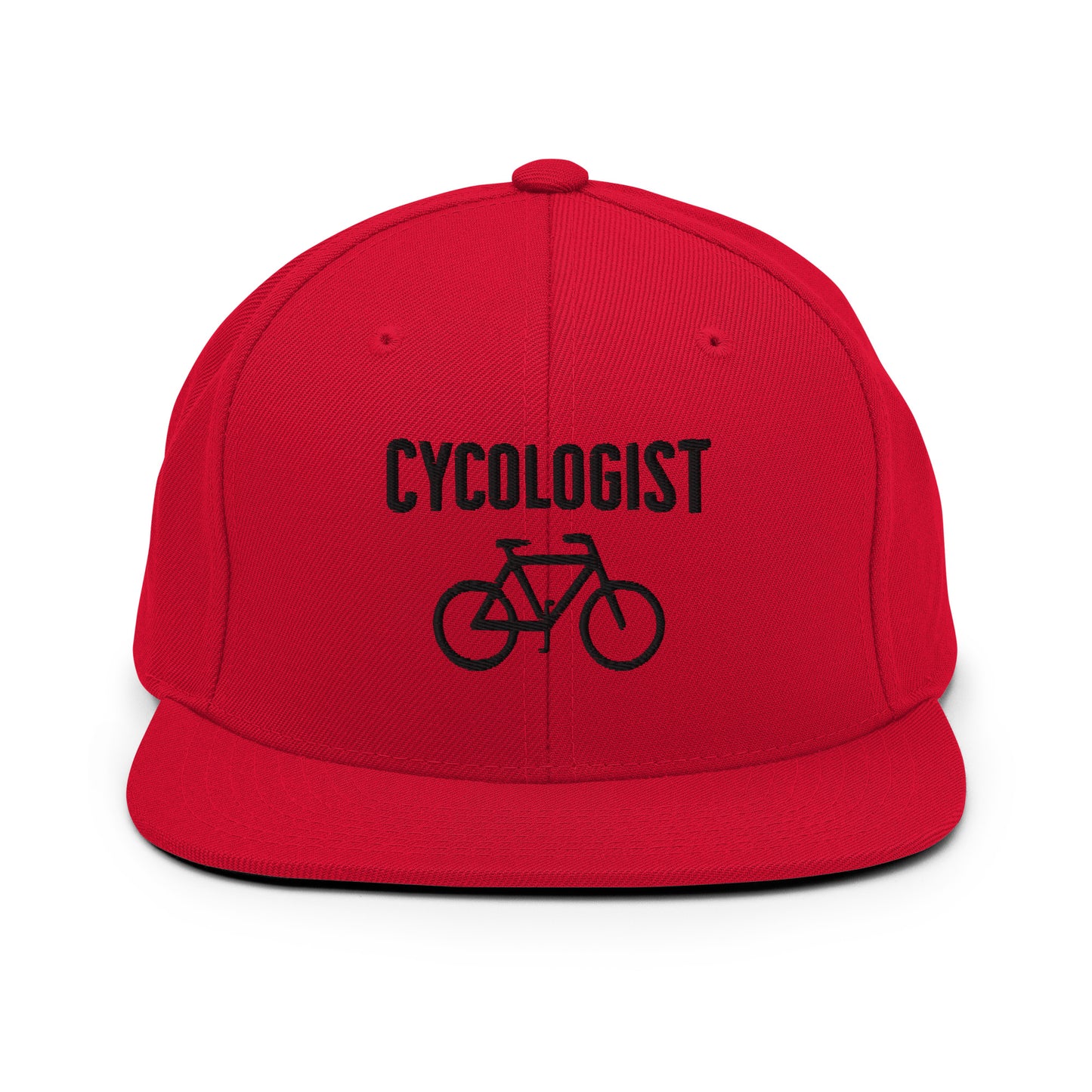 Cycologist 3D Puff Embroidered Snapback Hat
