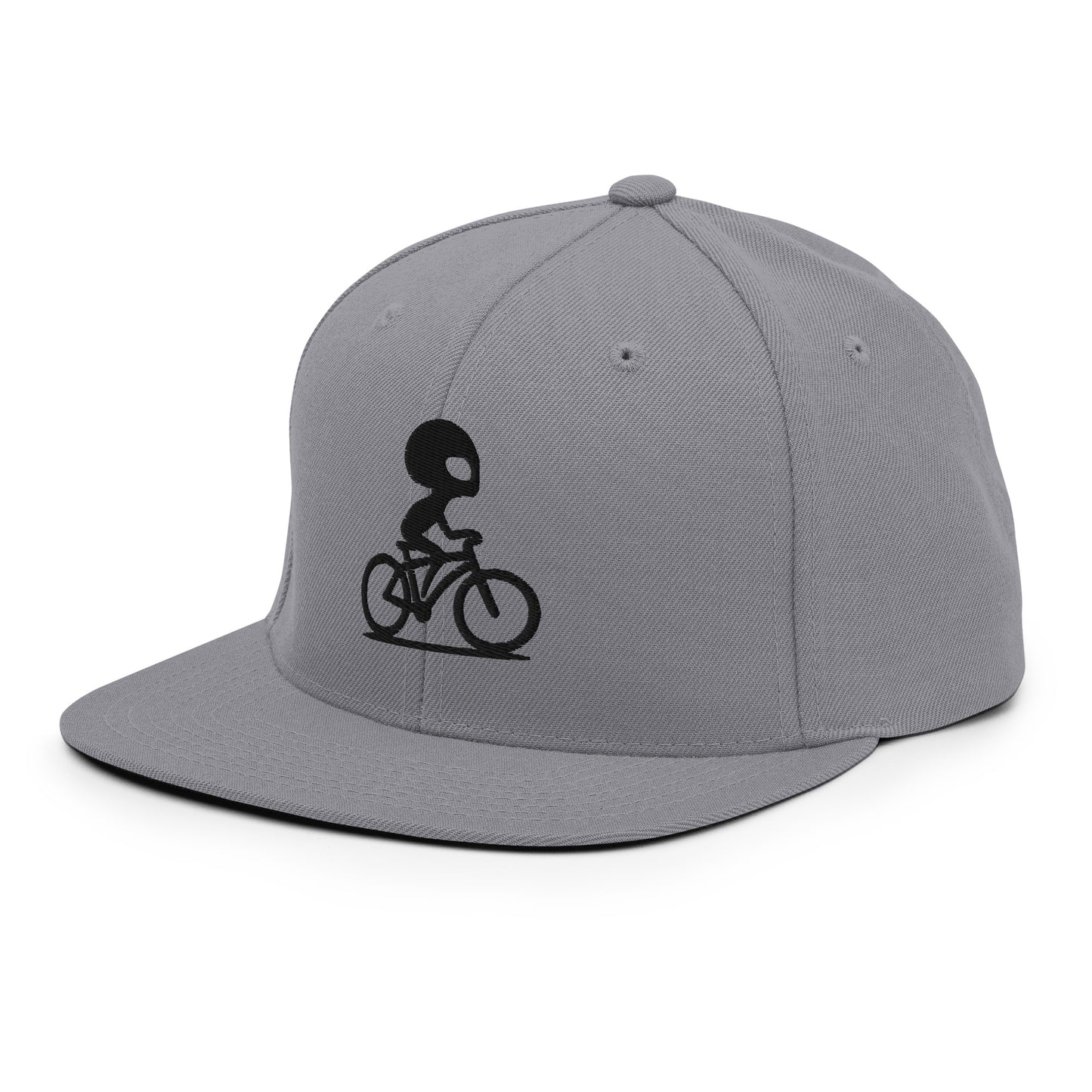 Alien Bike 3D Puff Embroidered Snapback Hat