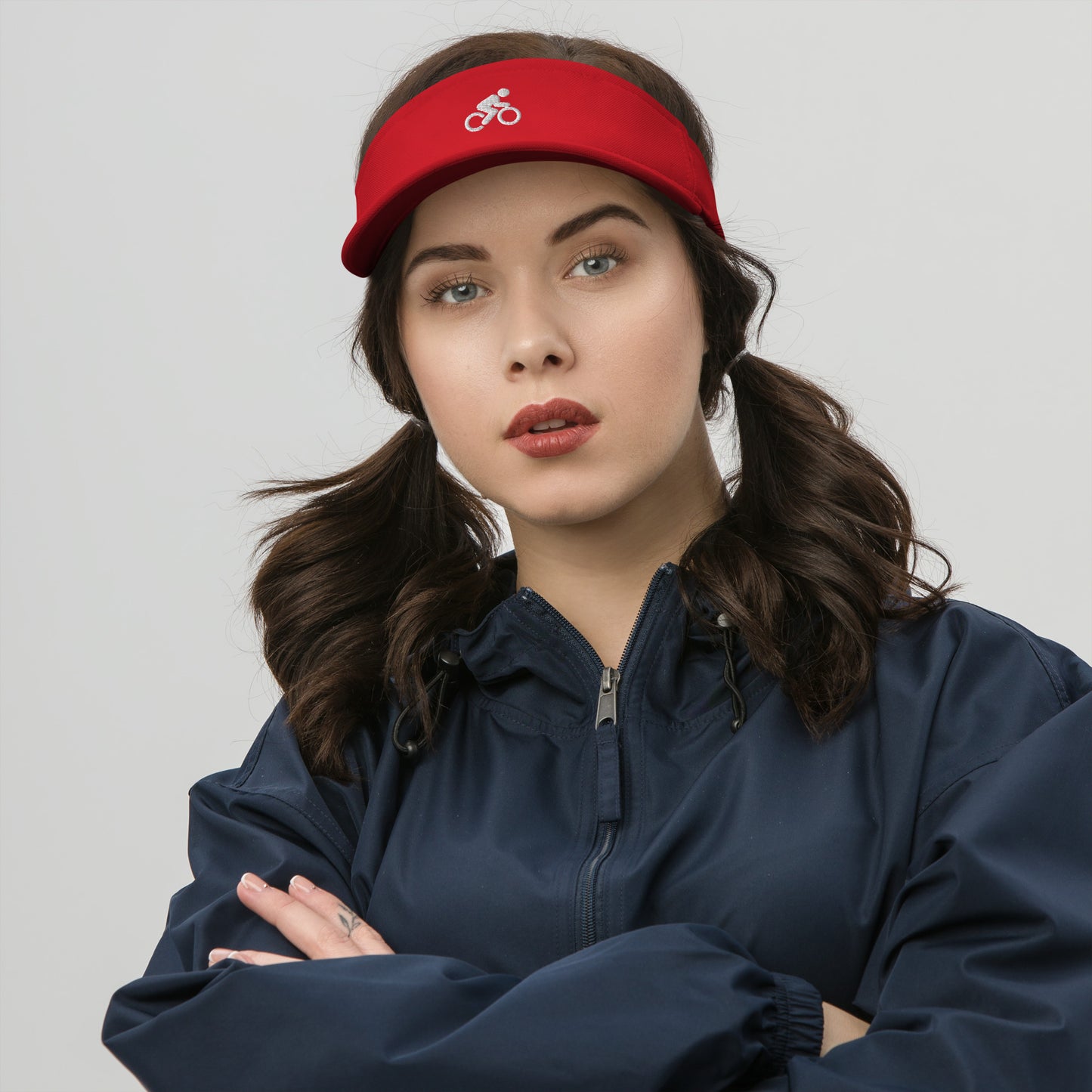 Visera Bordada Bicicleta y Ciclista