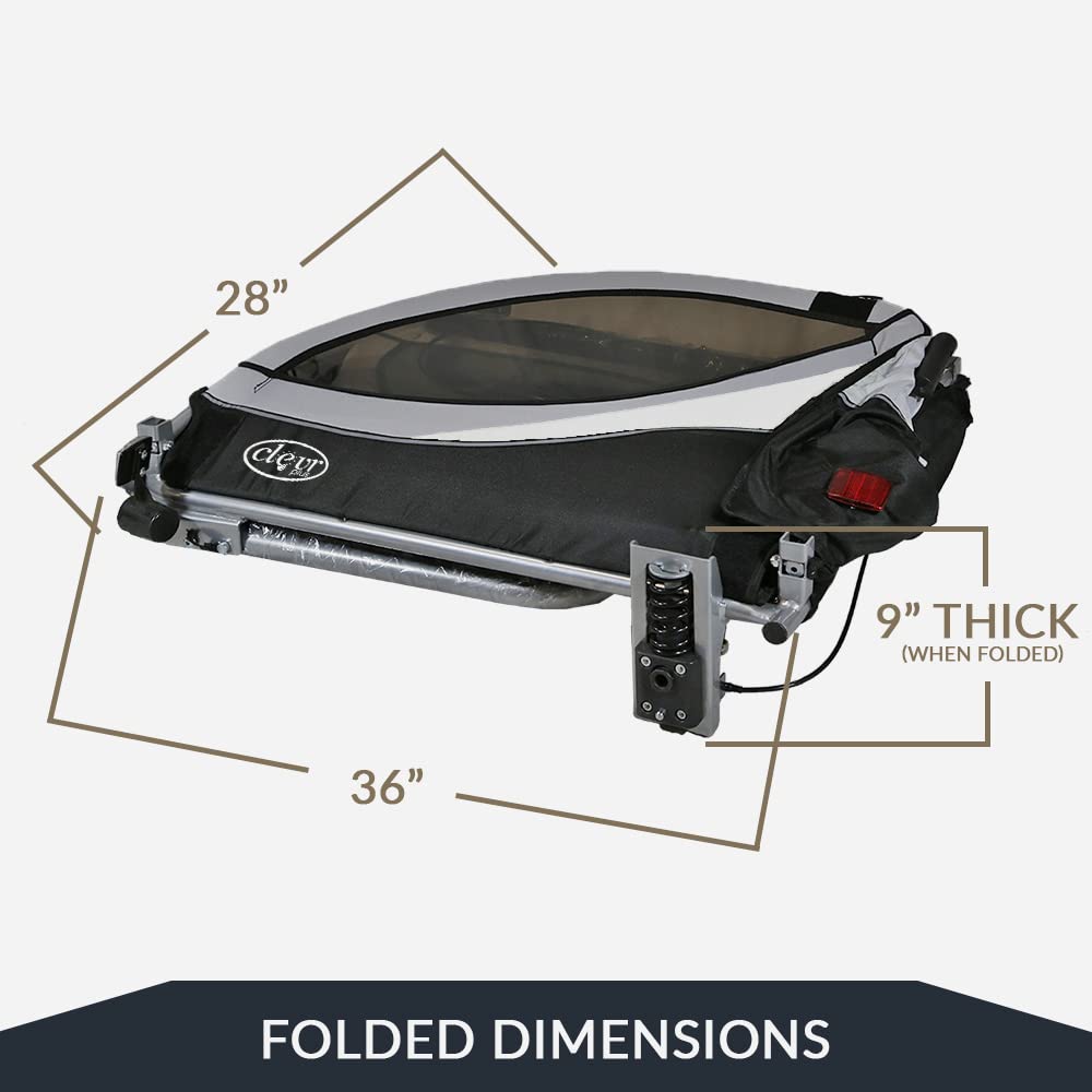 ClevrPlus Deluxe 3-in-1 Double 2 Seat Bicycle Bike Trailer 6