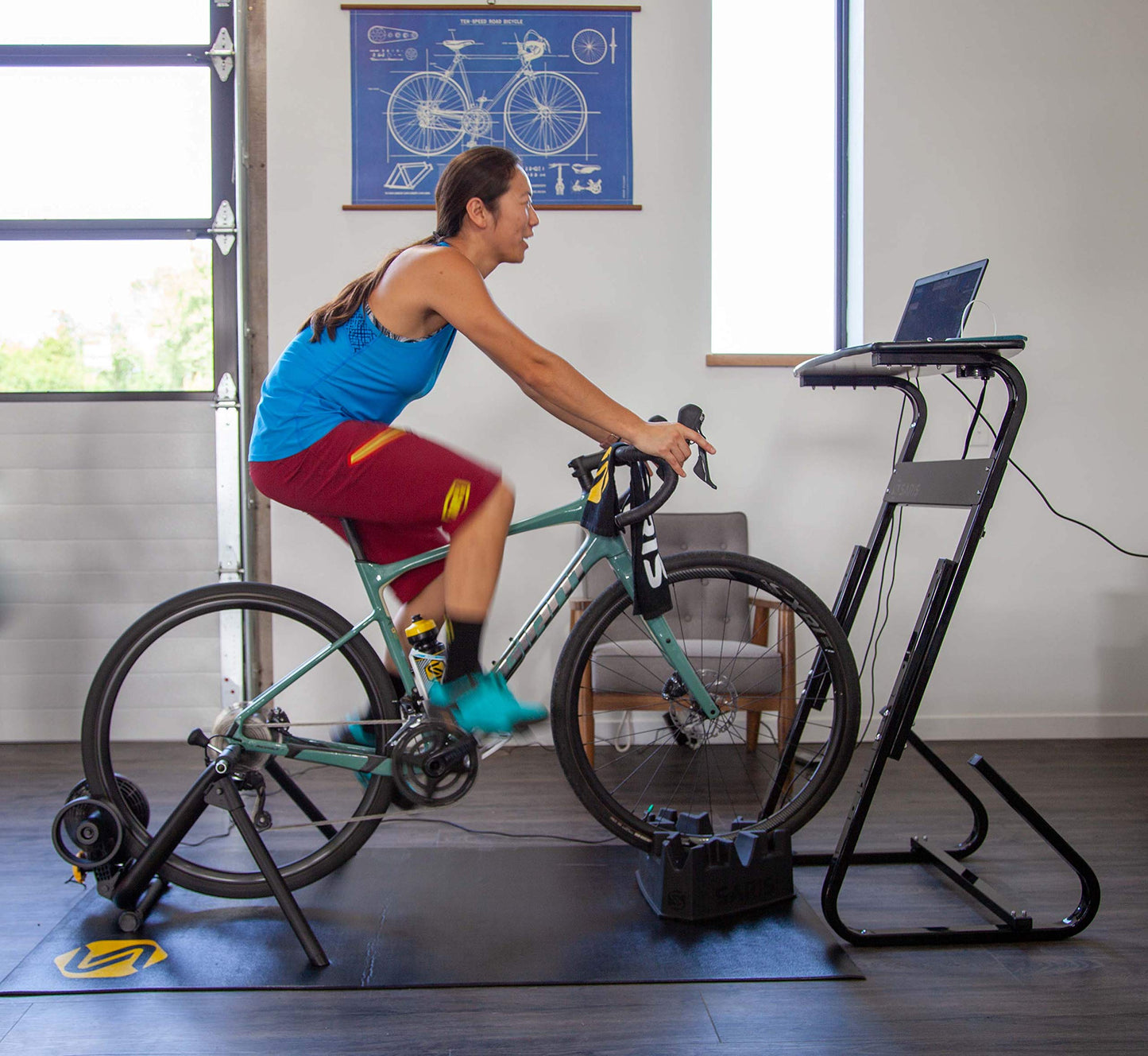 Saris M2 Smart Indoor Bike Trainer, Compatible with Zwift App, Black 3