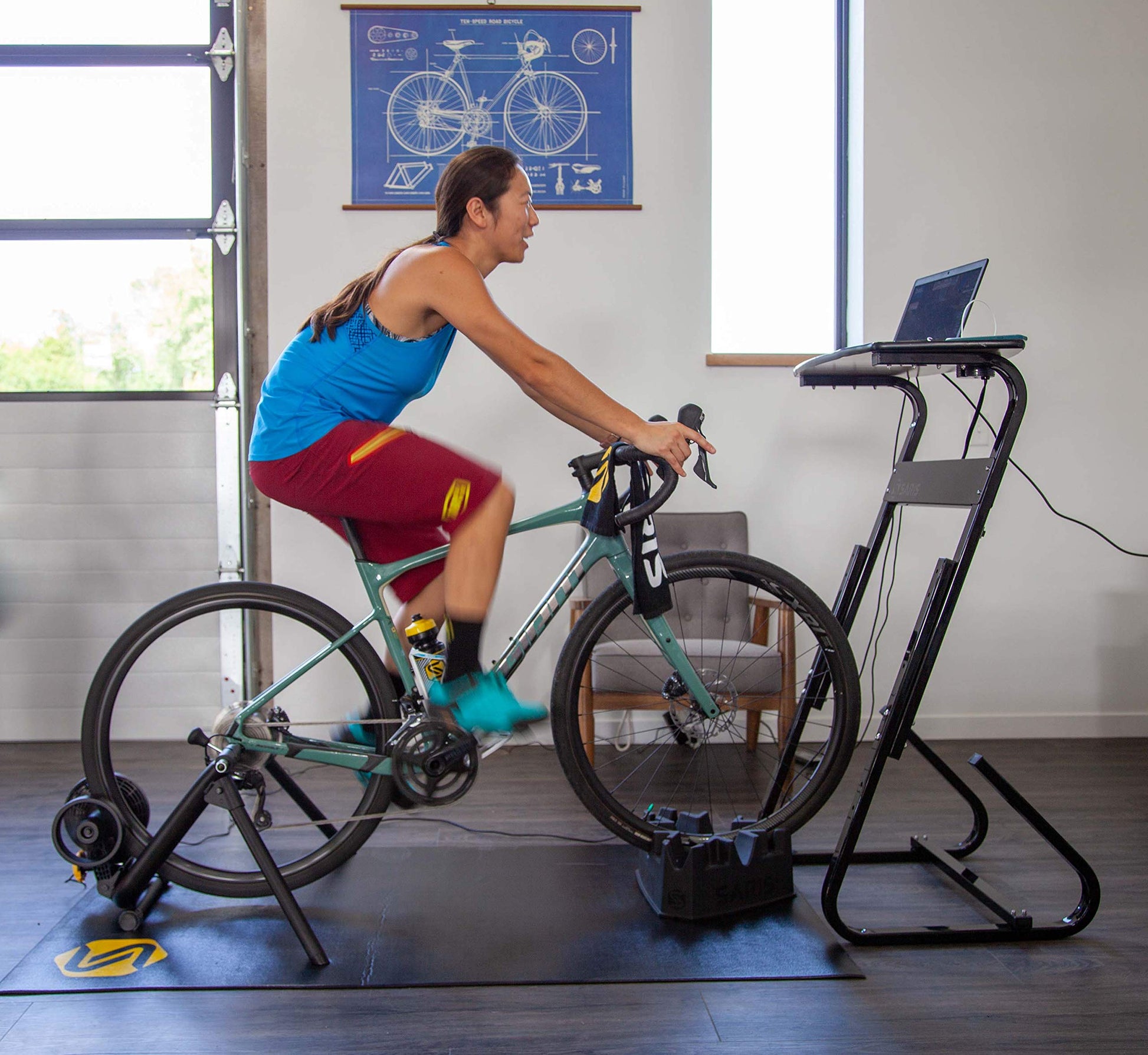 Saris M2 Smart Indoor Bike Trainer, Compatible with Zwift App, Black 3