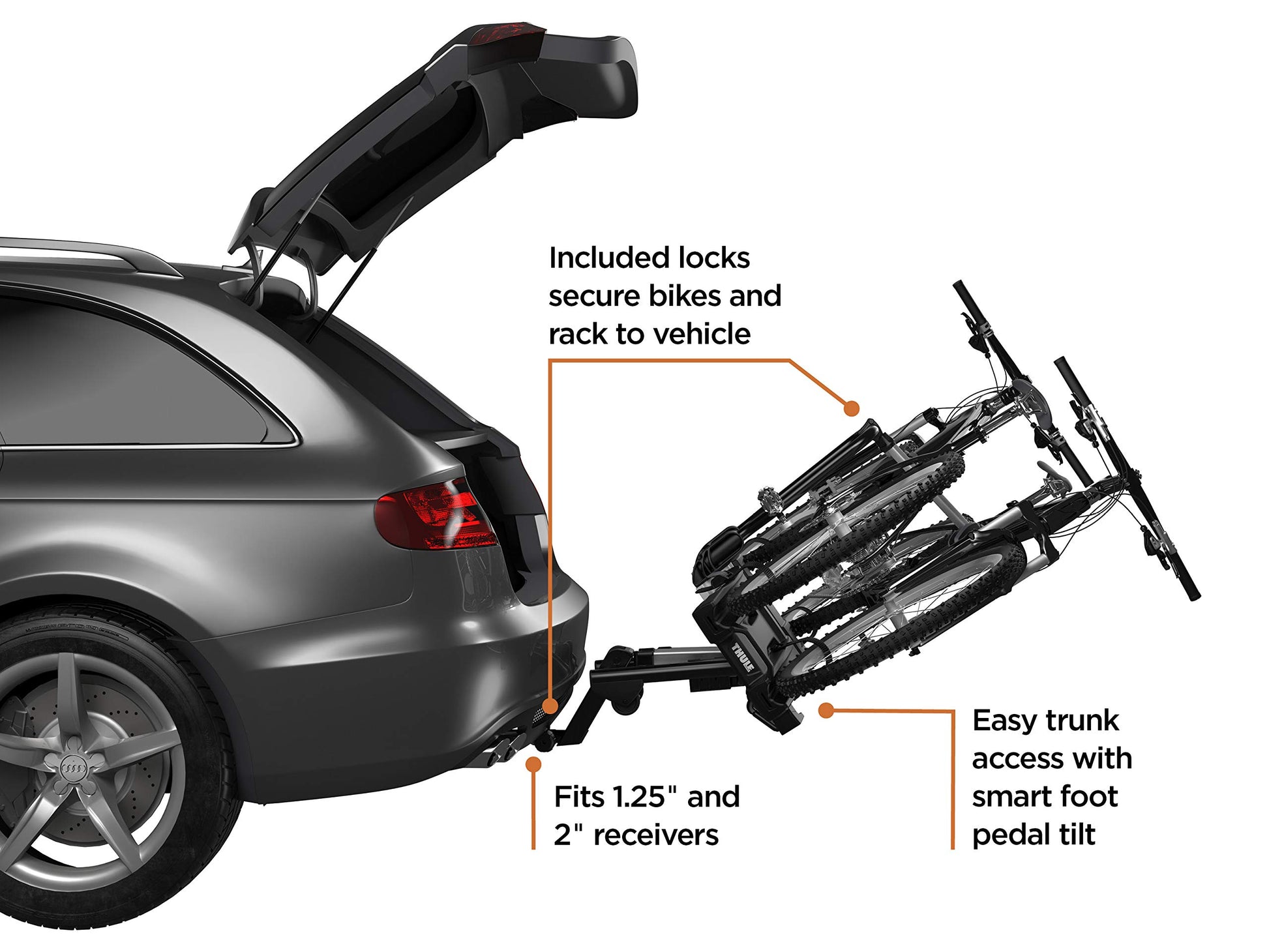 Thule EasyFold XT 2 Hitch Bike Rack - E-Bike Compatible 8