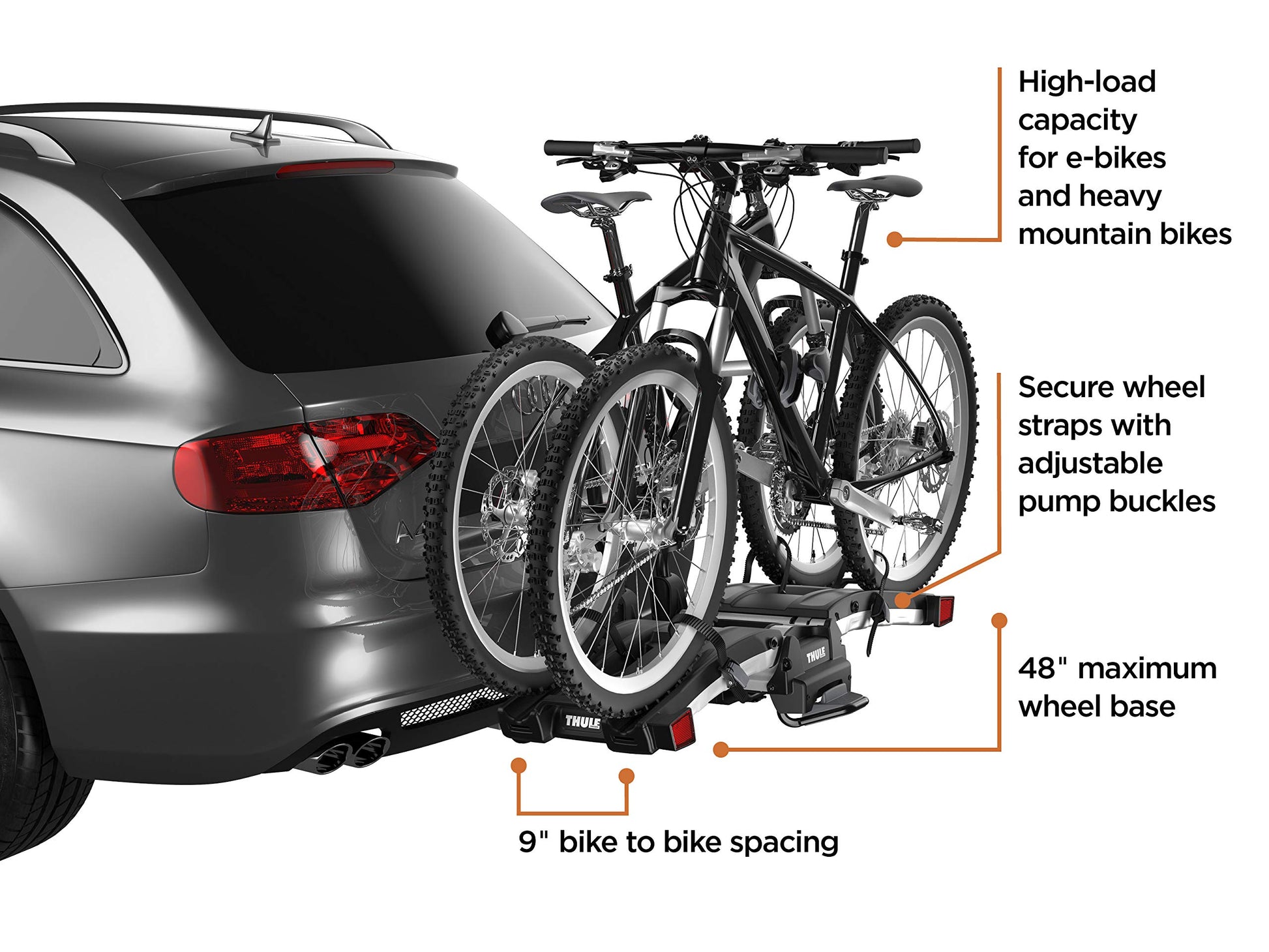Thule EasyFold XT 2 Hitch Bike Rack - E-Bike Compatible 9