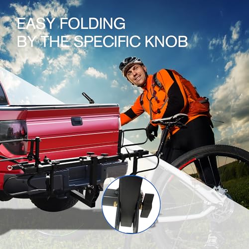 Young 200 lb 2-Bike Rack Hitch Mount Platform Style for Cars 2