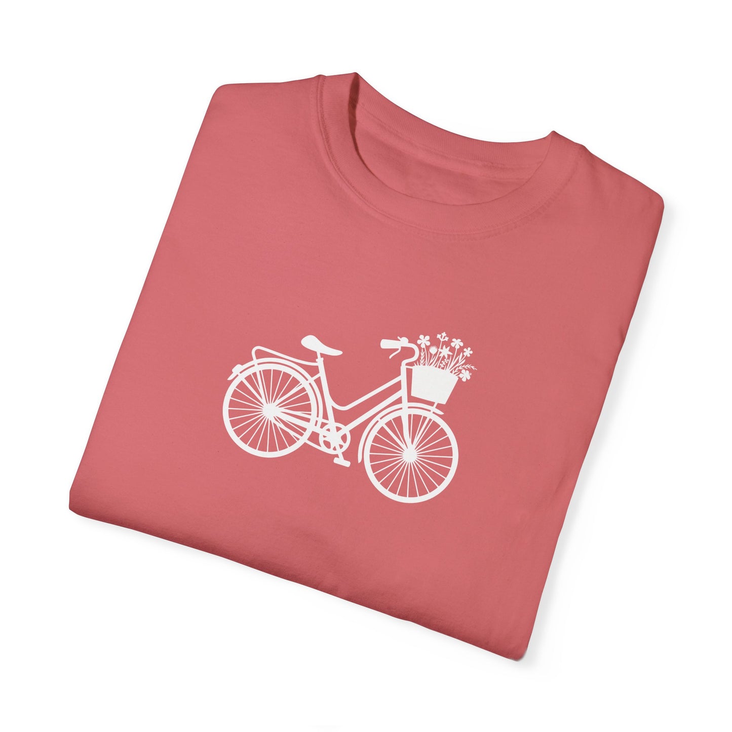 Camiseta ciclista con estampado floral de bicicletas para mujer