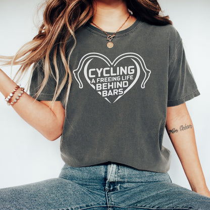 Cycling Heartbeat Life Behind Bars T-Shirt for women