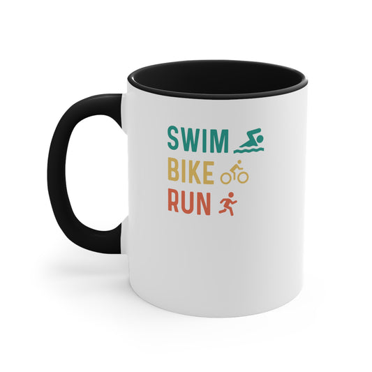 Swim Bike Run Triathlon mug