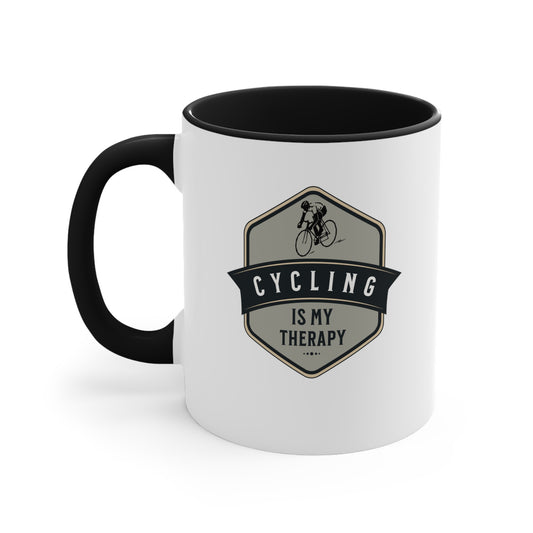 Cycling is my Therapy Bicycle mug