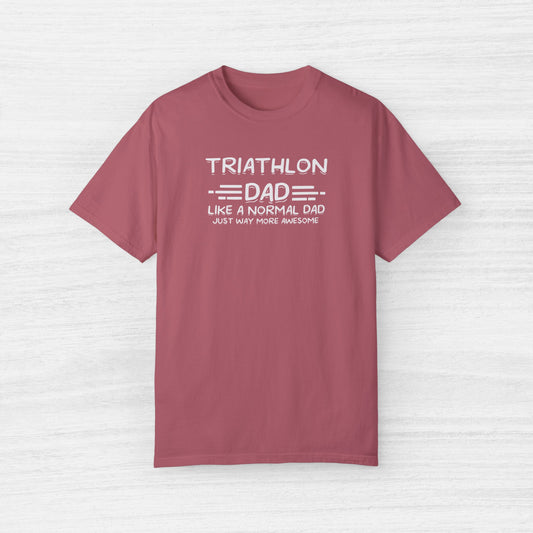 Triathlon Dad Like a Regular Dad just way more Awesome T-Shirt for Men