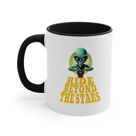 Alien Ride Beyond the Stars - Bicycle mug