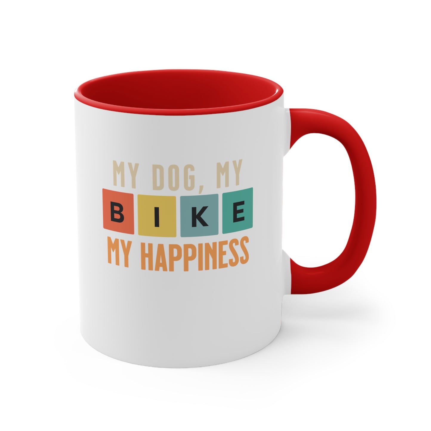 Mi Perro, Mi Bicicleta, Mi Felicidad - Taza Bicicleta