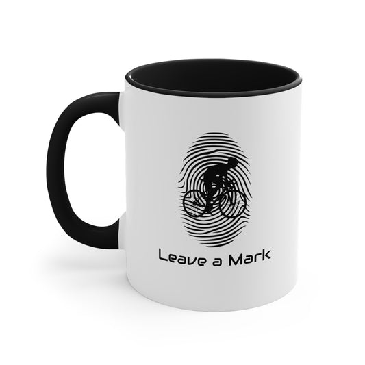 Leave a Mark bicycle mug