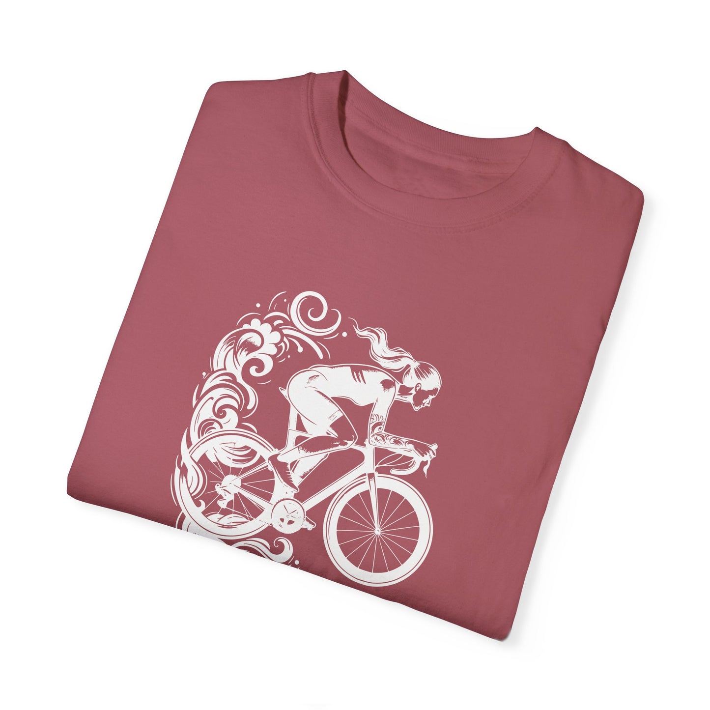 Camiseta elegante para ciclista con remolinos para mujer