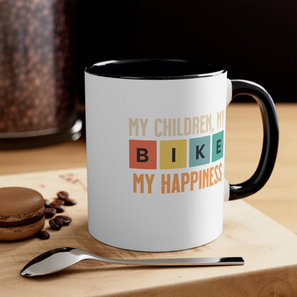 Mis Hijos, Mi Bicicleta, Mi Felicidad - Taza Bicicleta