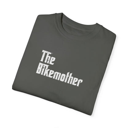 The Bikemother Funny Cycling Mom T-Shirt for Women