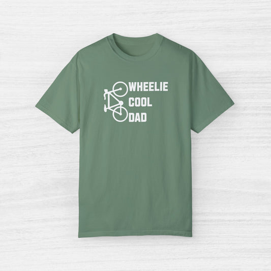 Wheelie Cool Dad Cycling T-Shirt for Men