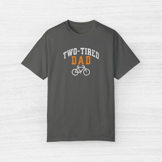 Two-Tired Dad Funny Cycling T-Shirt for Men