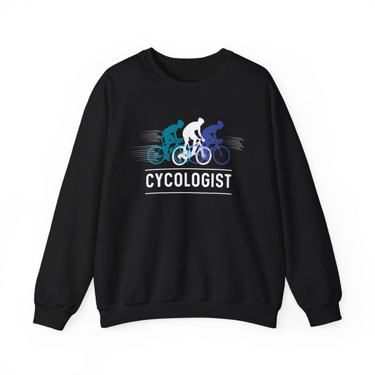 Sudadera con cuello redondo de bicicleta cicólogo