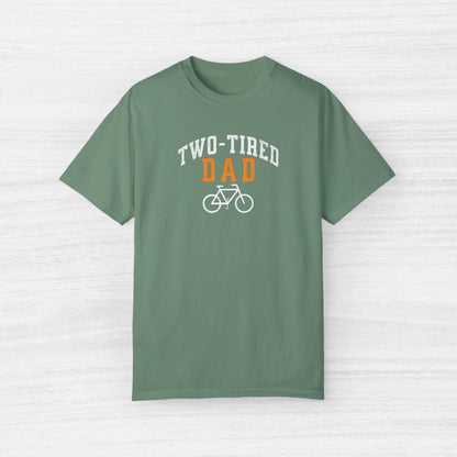 Two-Tired Dad Funny Cycling T-Shirt for Men