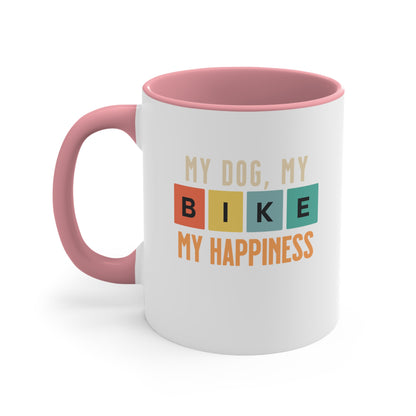 My Dog, My Bike, My Happiness - Bicycle mug