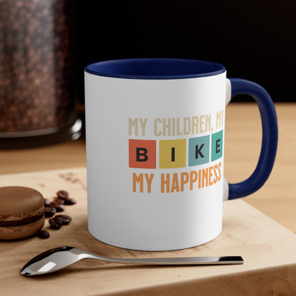 My Children, My Bike, My Happiness - Bicycle mug