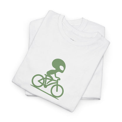 Cycling Alien Bike Graphic T-Shirt for Men