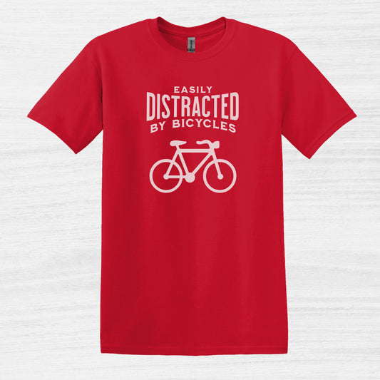 Camiseta que se distrae fácilmente con bicicletas