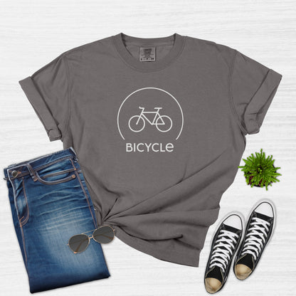 Camiseta minimalista de bicicleta para mujer