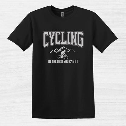 Bike BLiss Cycling be the best you can be Mountain Bike T-shirt for Men Black 2