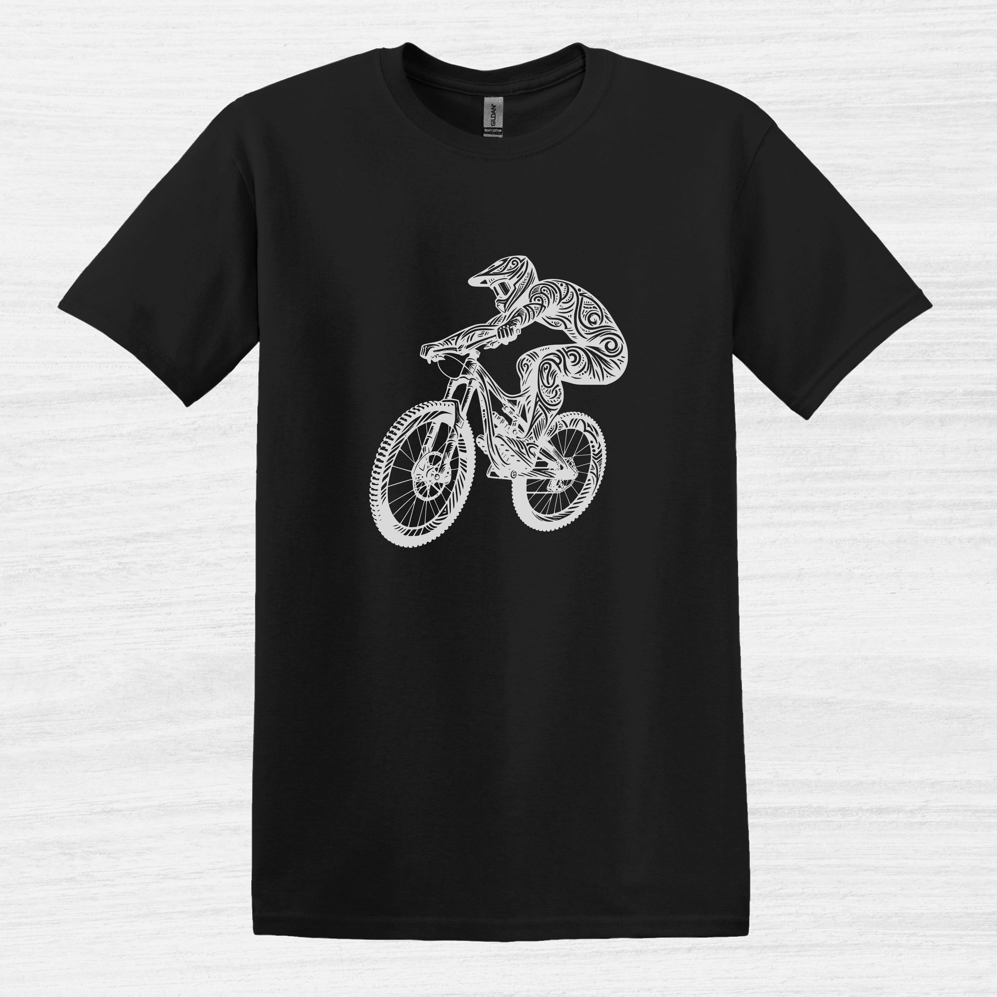 Bike Bliss BMX Dirt Bike Jump T-Shirt for Men Black 2