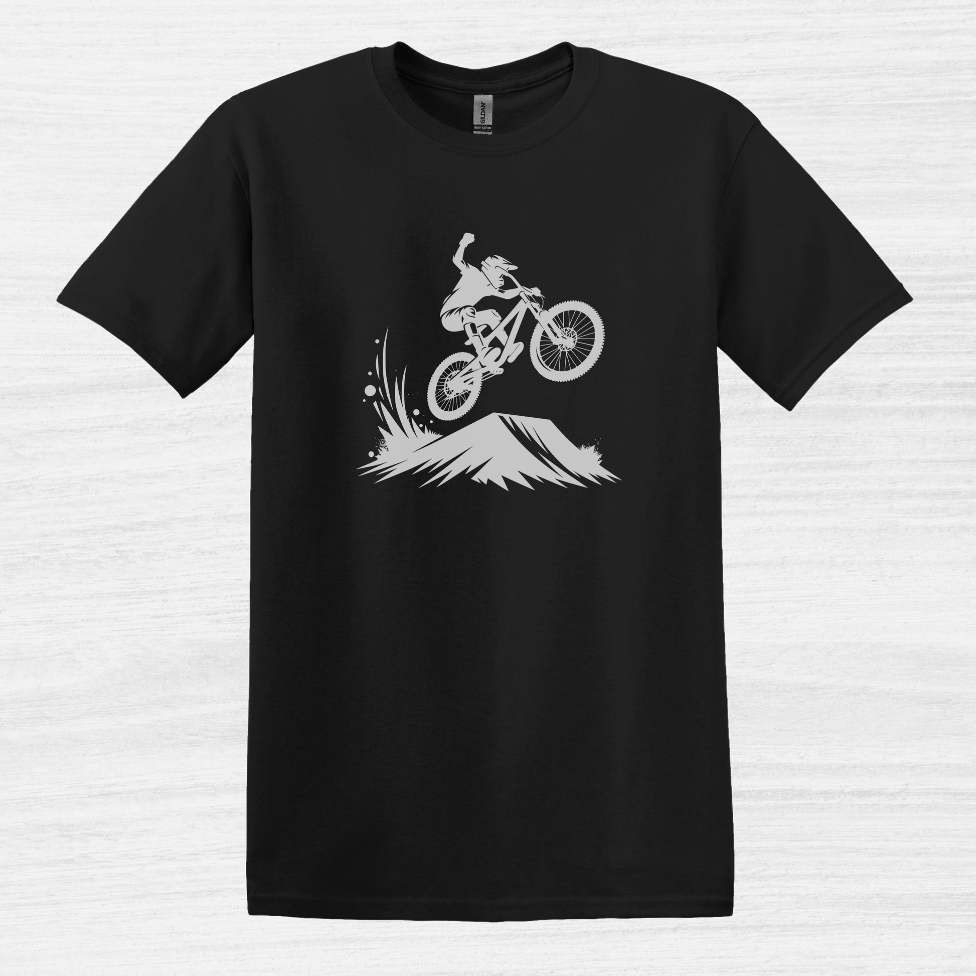 Bike Bliss BMX Rider Dirt Bike Jump T-Shirt for Men Black 2