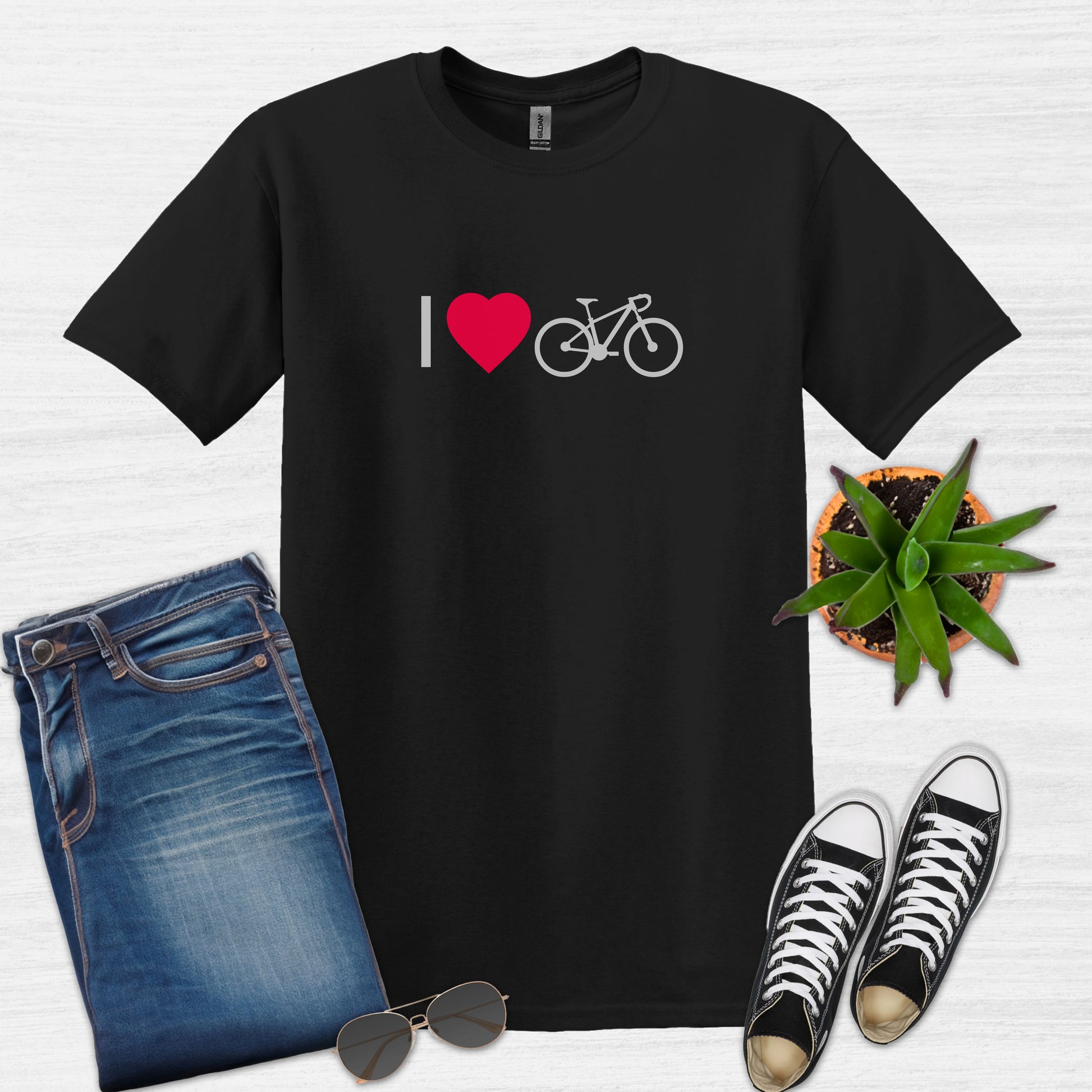 Bike Bliss Black Bicycle Men T-Shirt I love Cycling