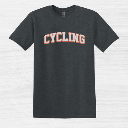 Bike Bliss Cycling Enthusiast Bike T-Shirt for Men Varsaty Style Dark Heather 2