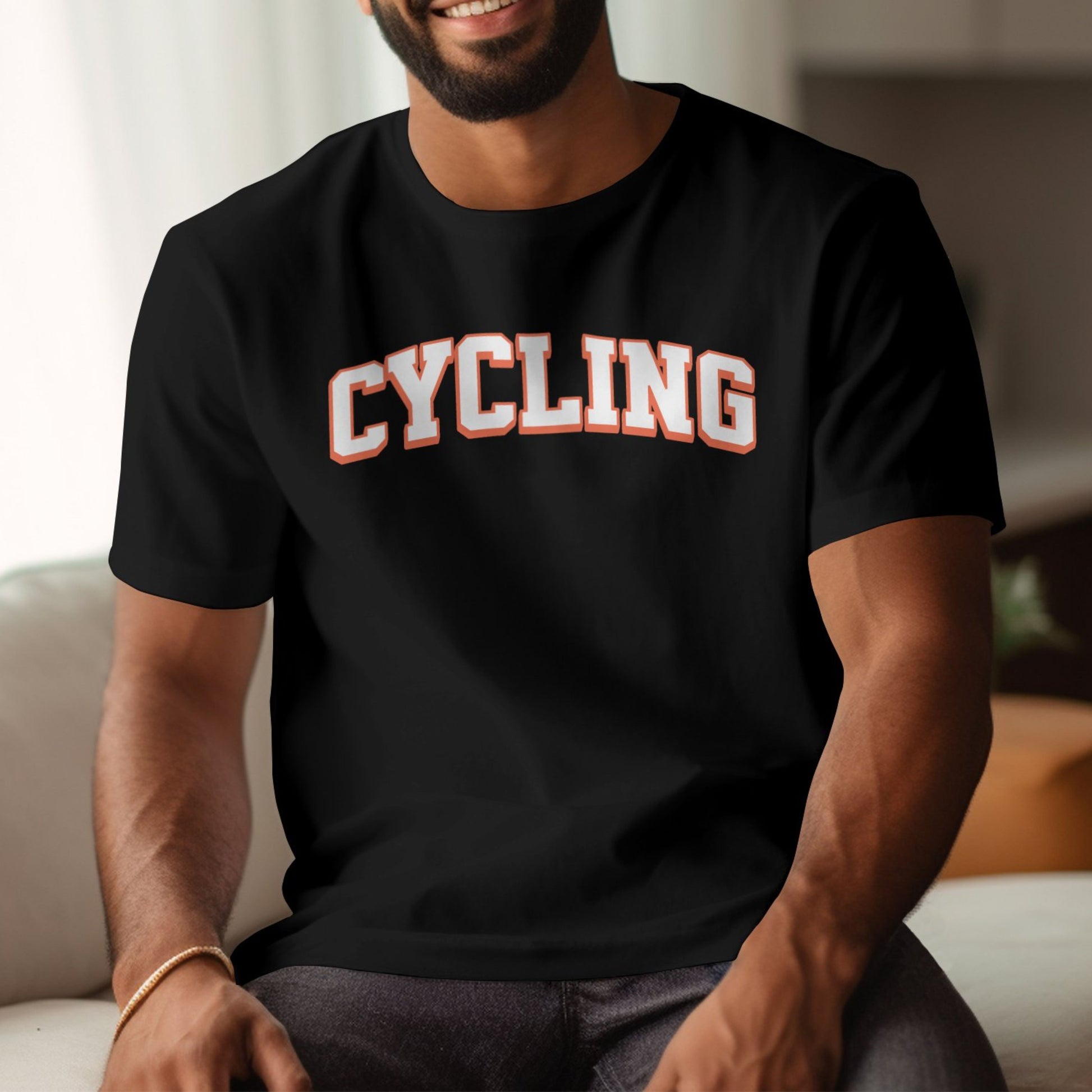 Bike Bliss Cycling Enthusiast Bike T-Shirt for Men Varsaty Style Model