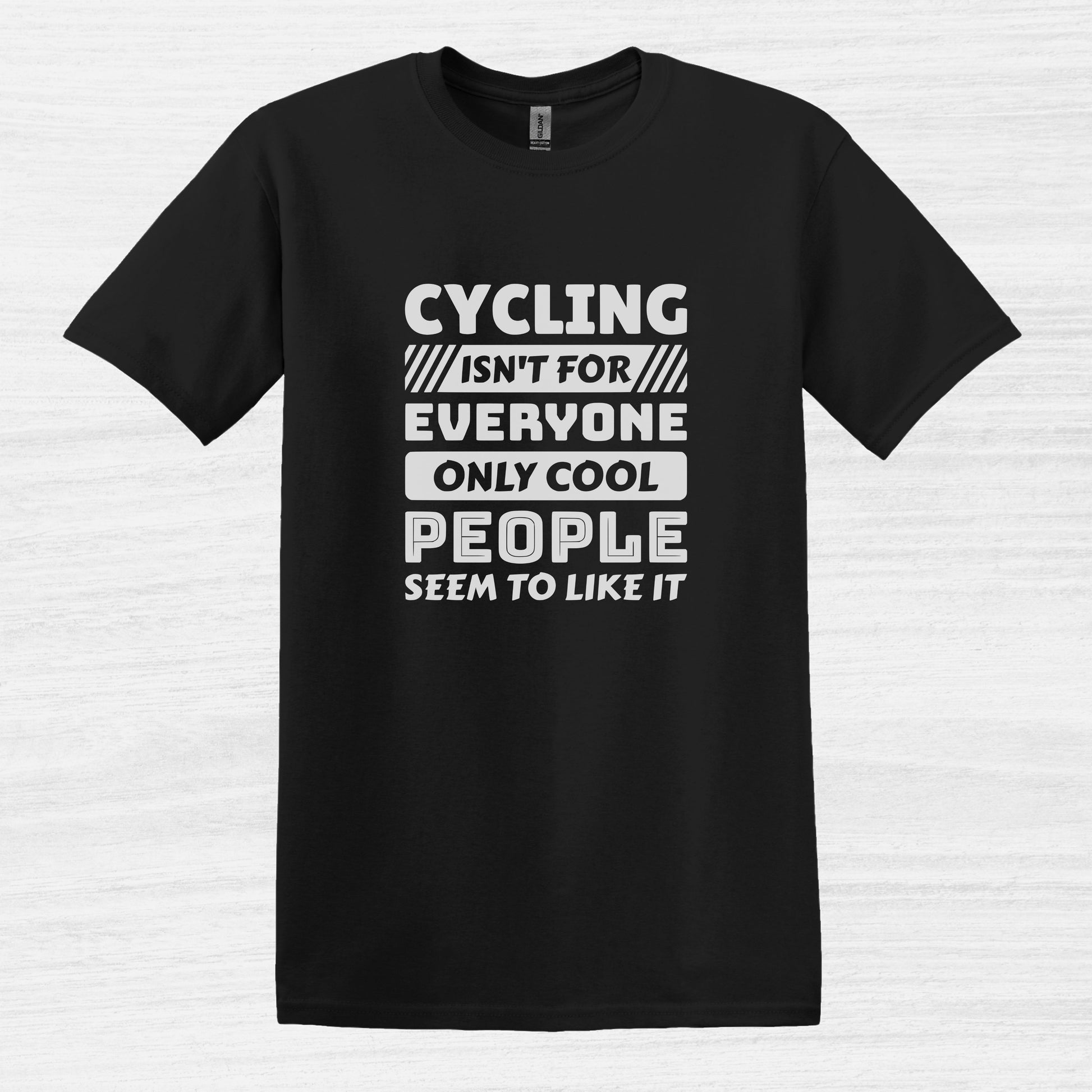 Bike Bliss Cycling isn't for everyone only Cool People seem to like it T-Shirt for Men Black 2