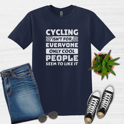 Bike Bliss Cycling isn't for everyone only Cool People seem to like it T-Shirt for Men Navy